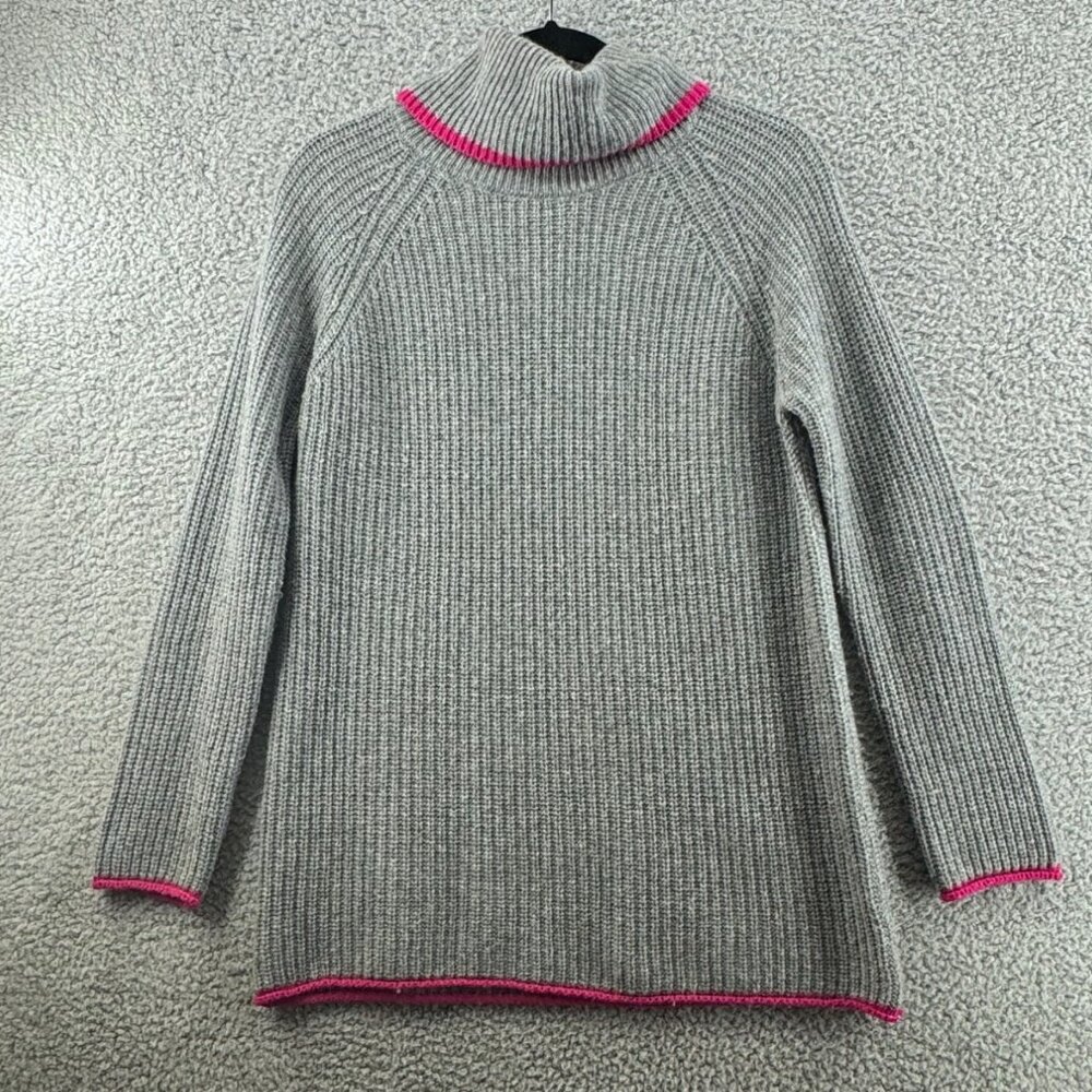 Bartolini Italian Wool/Cashmere Blend Ribbed Turtleneck Sweater Size Medium